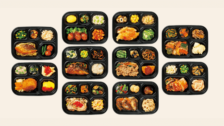 千葉県流山市内の宅配弁当・配食サービスの豊富なメニューのイメージ画像